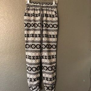 Printed stretchy stuff pants